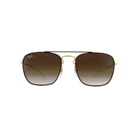 Ray-Ban Sunglasses 3588 905513 Gold Top On Brown Brown Gradient Dark Brown