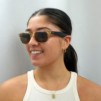 Ray-Ban Sunglasses New Wayfarer 2132 945/57 Honey Crystal Brown Polarized 55mm