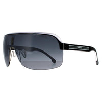Carrera Sunglasses Topcar 1/N 80S 9O Black White Dark Grey Gradient