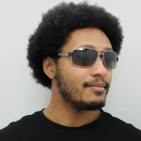 Hugo Boss Sunglasses 0521 OFR WJ Ruthenium Grey Gradient Polarized