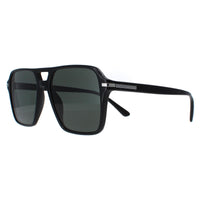 Prada Sunglasses PR20YS 1AB03R Black Green Polarized