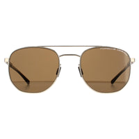 Porsche Design Sunglasses P8695 B Gold Brown Ar Comfort Blue