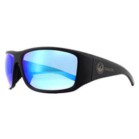 Dragon Sunglasses Jump 006 Matte Black Blue Ion