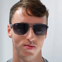 Ray-Ban Sunglasses 3530 004/8G Gunmetal & Blue Grey Gradient