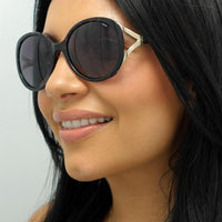 INVU Sunglasses B2117 C Dark Tortoise Purple Demi Gold Purple Polarized