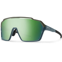 Smith Sunglasses Shift XL HBJ X8 Stone Moss ChromaPop Green Mirror