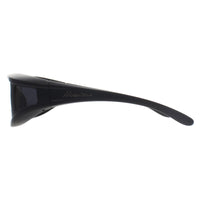Montana Fit Over Glasses Sunglasses FO5 Matte Black Smoke Polarized