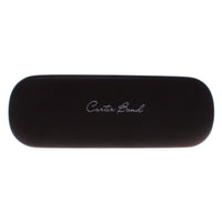Carter Bond brown small hard Glasses Case with cleaning cloth