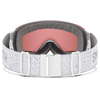 Smith Ski Goggles I/O Mag S 0OR M5 White Chunky Knit ChromaPop Everyday Rose Gold Mirror & CP Storm Rose Flash