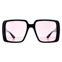 Gucci Sunglasses GG1692S 006 Black with Gold Dusky Pink w Logo Mirror Photochromic