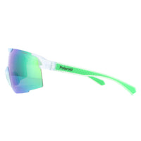 Polaroid Sport Sunglasses PLD 7035/S 2M4/5Z Matte Crystal Grey Green Mirror Polarized