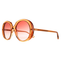 Chloe Sunglasses CH0007S 001 Transparent Dark Orange Orange Gradient