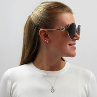 Gucci Sunglasses GG0225S 002 Gold Brown Gradient