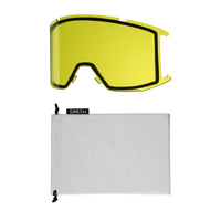 Smith Ski Goggles Squad 0E4 4Y White Vapor ChromaPop Sun Black Yellow