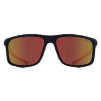 Relay Rectangle Unisex Matte Black and Red Red Revo Polarized Swiftline Sunglasses