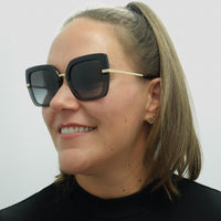 Dolce & Gabbana Sunglasses DG4373 32468G Top Black on Transparent Black Grey Gradient