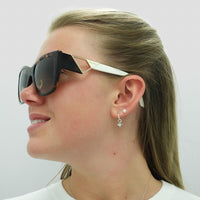 Prada Sunglasses PR21YS 07R6S1 Caramel Tortoise and White Brown Gradient