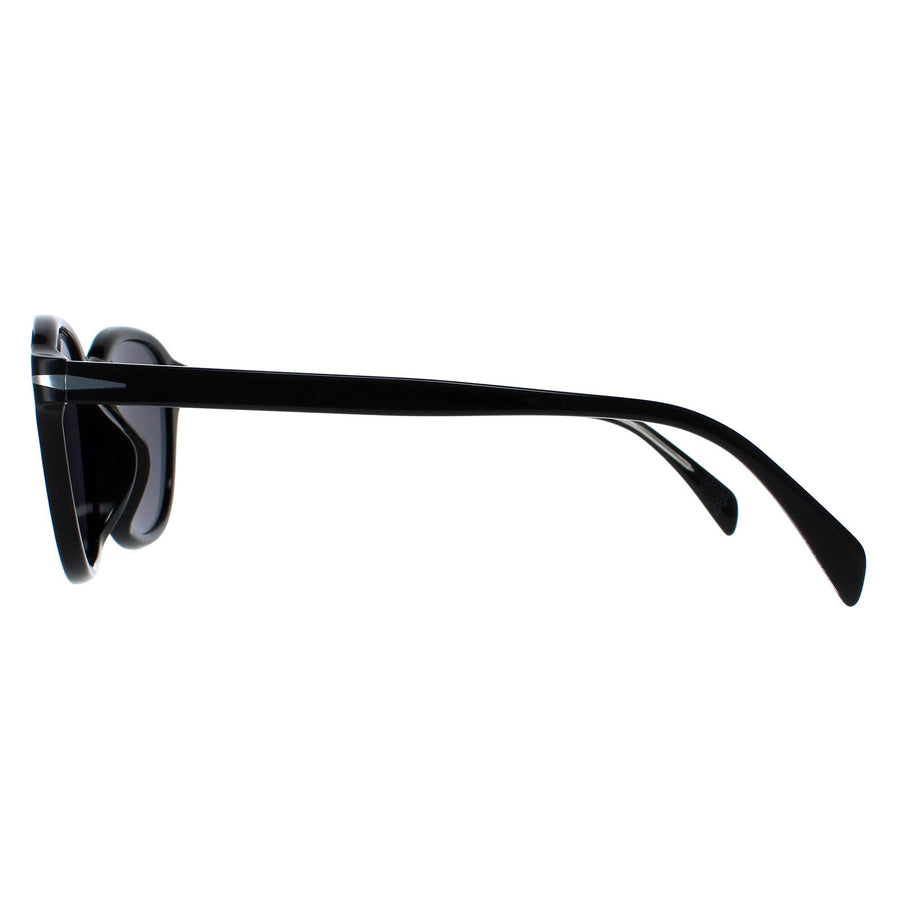 David Beckham Sunglasses DB1011/F/S 807 M9 Black Grey Polarized