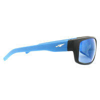 Arnette Sunglasses Fastball 4202 226855 Fuzzy Black Blue Mirror