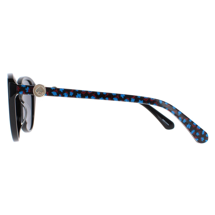 Kate Spade Sunglasses Visalia/G/S 7RM M9 Pattern Black Grey Polarised