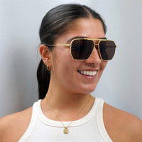 Bottega Veneta Sunglasses BV1012S 003 Gold Brown