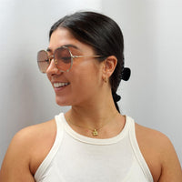 Chloe Sunglasses CH0042S 004 Gold Brown Gradient