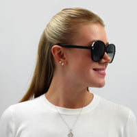 Gucci Sunglasses GG0092S 001 Black Grey Gradient