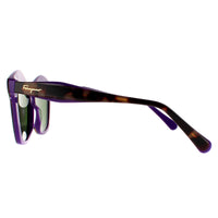 Salvatore Ferragamo Sunglasses SF941S 227 Havana Vintage Violet Green