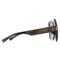 Gucci Sunglasses GG0900S 001 Black Grey with Gold Gucci Pattern