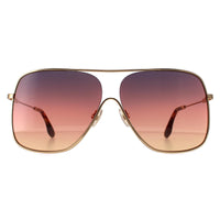 Victoria Beckham Sunglasses VB132S 711 Gold Brown Gradient