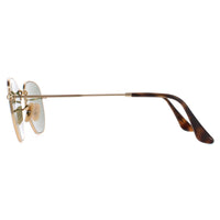 Ray-Ban Sunglasses Hexagonal 3548N 001/9O Gold Light Blue Gradient Mirror
