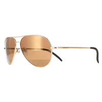 Serengeti Sunglasses Carrara Small 8551 Shiny Bold Gold Polarized Drivers Gold