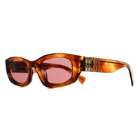 Miu Miu Sunglasses MUB04S 26E80B Striped Tobacco Dark Violet