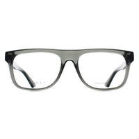Gucci Glasses Frames GG1117O 003 Shiny Transparent Grey Men