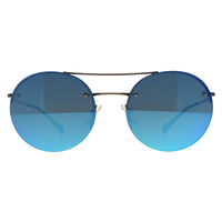 Prada Sport Sunglasses 54RS ZVN5M2 Pale Gold Blue Mirror