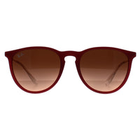 Ray-Ban Sunglasses RB4171 Erika 6815A5 Polished Rubber Violet Pink Gradient Brown