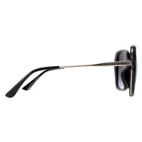 Guess Sunglasses - Womens Oval GF0396 01B - Shiny Black Frame - Smoke Gradient Lens