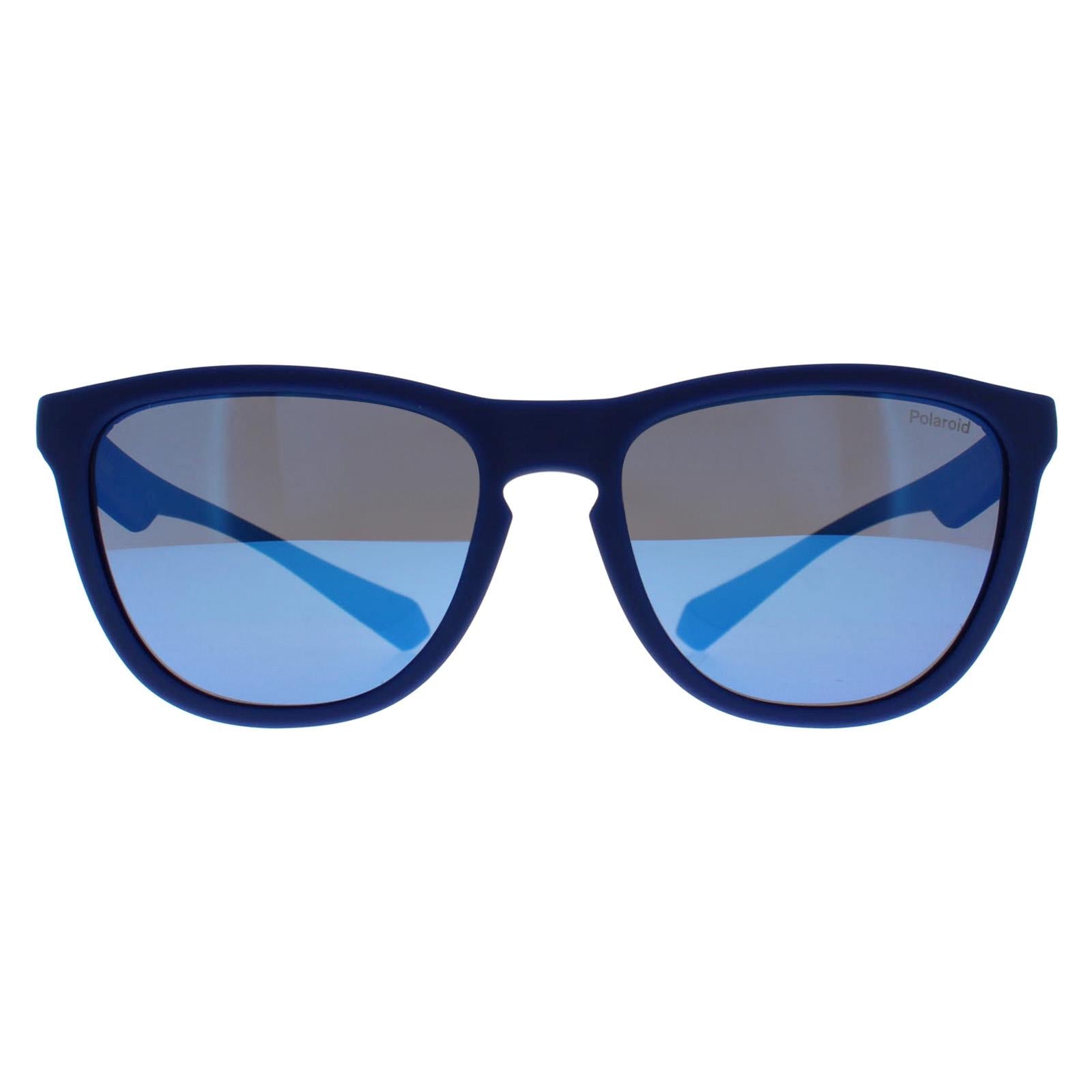 solol-colors SOLWORKS ソルオル Polaroid Sunglasses PLD 2133/S ZX9 5X Blue Azure Blue Mirror
