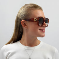 Gucci Sunglasses GG0141S 002 Havana Green