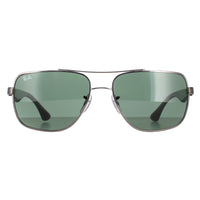 Ray-Ban Sunglasses RB3483 004/71 Gunmetal Dark Green