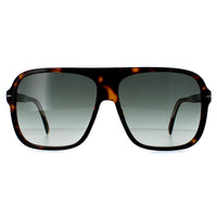 David Beckham Sunglasses DB7008/S 086 9K Dark Havana Green Gradient