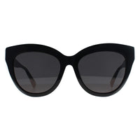 Furla Sunglasses SFU780 0700 Shiny Black Smoke Dark Grey