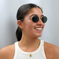 Ray-Ban Sunglasses Oval RB3547 001/31 Gold Green