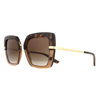 Dolce & Gabbana Sunglasses DG4373 325613 Top Havana on Transparent Brown Brown Gradient