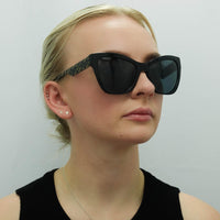 Versace Sunglasses VE4417U 535887 Black Pattern Dark Grey