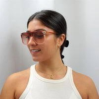 Chloe Sunglasses CH0104S 006 Shiny Blonde Havana Orange Gradient