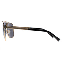 Versace Sunglasses VE2238 143687 Gold and Matte Black Dark Grey