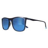 Police Sunglasses SPL770M Vibe 1 Z42B Shiny Black Smoke Mirror Blue