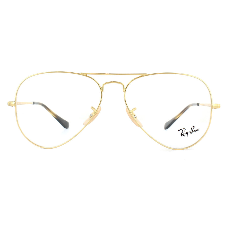 Ray-Ban 6489 Aviator Glasses Frames Gold