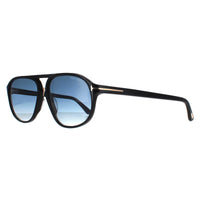 Tom Ford Sunglasses 0447 Jacob 01P Shiny Black Green Gradient